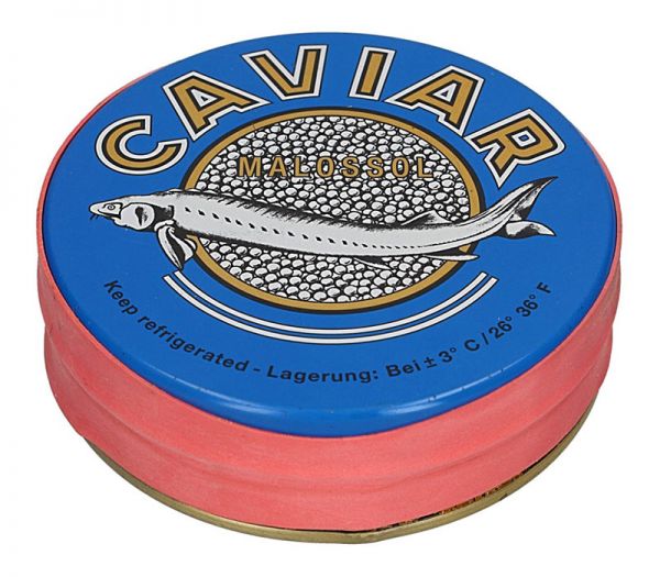 Ікра Чорна Осетрова CAVIAR MALOSSOL 250гр  Ікра Чорна Осетрова CAVIAR MALOSSOL 250гр