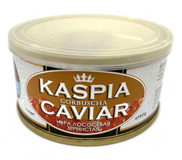 Kaspia Caviar Красная Икра Горбуши 140гр Каспия Кавиар