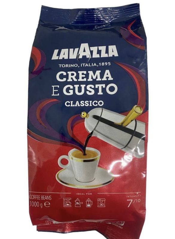 Lavazza Crema e Gusto classico Лавацца Кофе в зернах 1кг