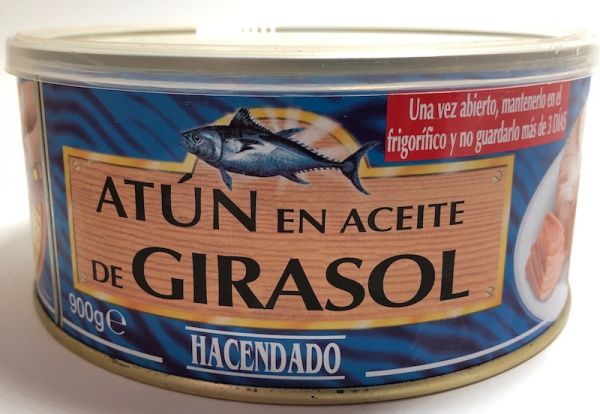 Тунец в масле Hacendado Испания 900г 