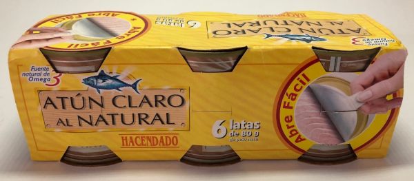 Тунец в собственном соку Hacendado 6шт 480гр