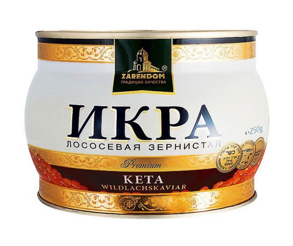 Зарендом Премиум Икра Кеты Zarendom 250гр